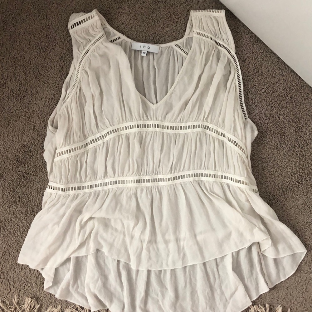 White flowy shirt